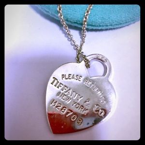 Tiff & Co Authentic Heart 925 Stamped Pendant